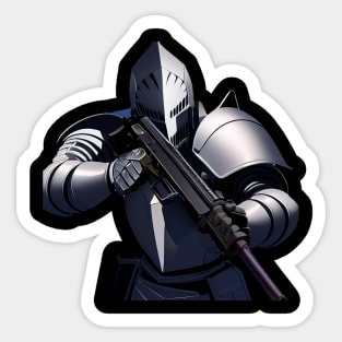 Knight Gunslinger Shirt Sticker